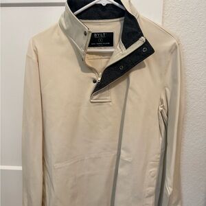 BYLT Basics Cream Lightweight Shirt Jacket